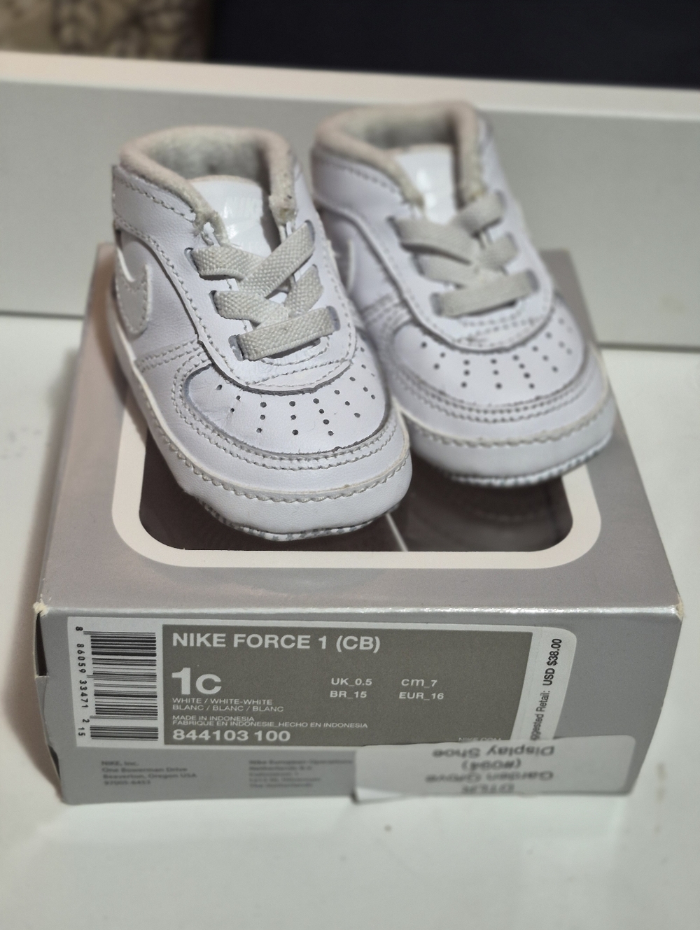 Nike White Baby Walker Sneakers